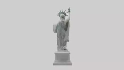 3D model Goddess of Liberty sculpture model VR / AR / low-poly