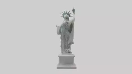 3D model Goddess of Liberty sculpture model VR / AR / low-poly