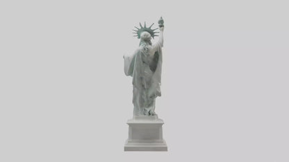 3D model Goddess of Liberty sculpture model VR / AR / low-poly
