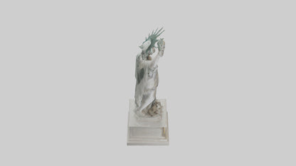 3D model Goddess of Liberty sculpture model VR / AR / low-poly