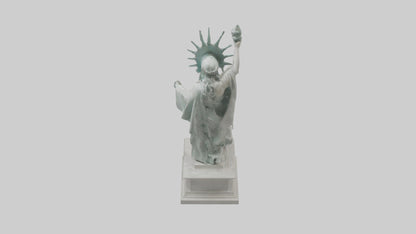 3D model Goddess of Liberty sculpture model VR / AR / low-poly