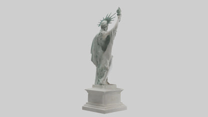 3D model Goddess of Liberty sculpture model VR / AR / low-poly