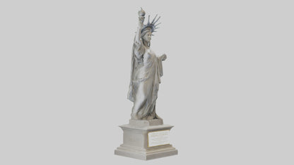 3D model Goddess of Liberty sculpture model VR / AR / low-poly