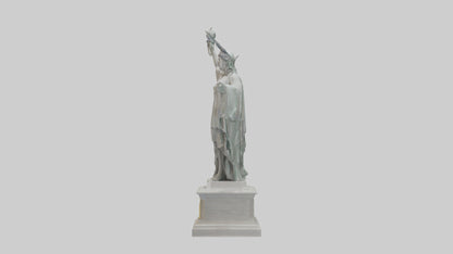 3D model Goddess of Liberty sculpture model VR / AR / low-poly
