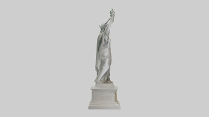 3D model Goddess of Liberty sculpture model VR / AR / low-poly