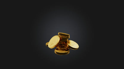 3D model Gold Coins VR / AR / low-poly