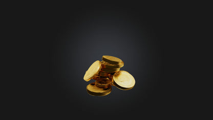 3D model Gold Coins VR / AR / low-poly