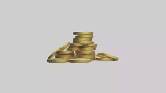 3D model Gold Coins model VR / AR / low-poly