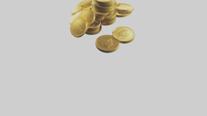 3D model Gold Coins model VR / AR / low-poly
