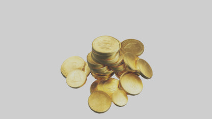 3D model Gold Coins model VR / AR / low-poly