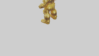 Gold Giant model VR / AR / low-poly