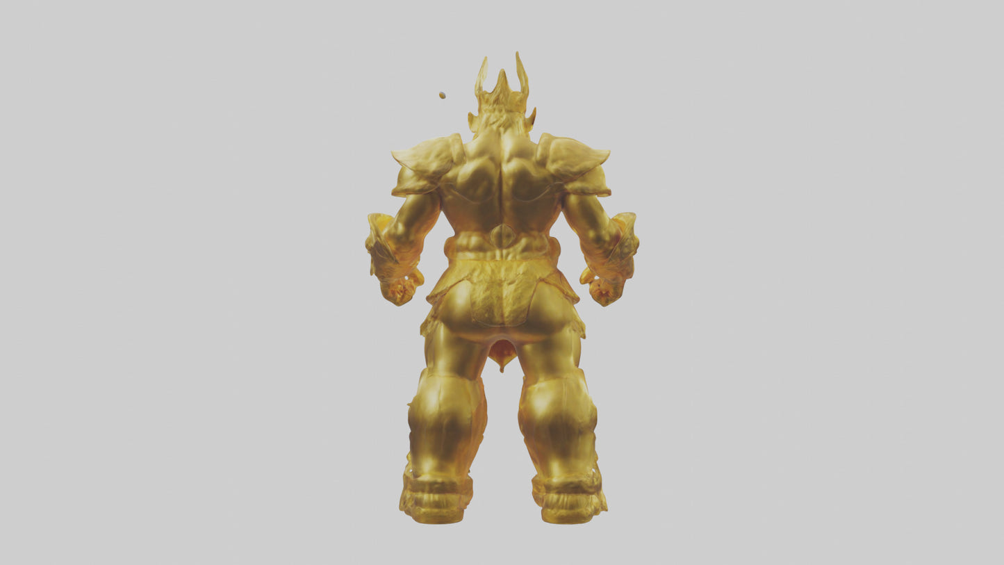 Gold Giant model VR / AR / low-poly