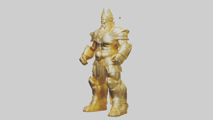 Gold Giant model VR / AR / low-poly