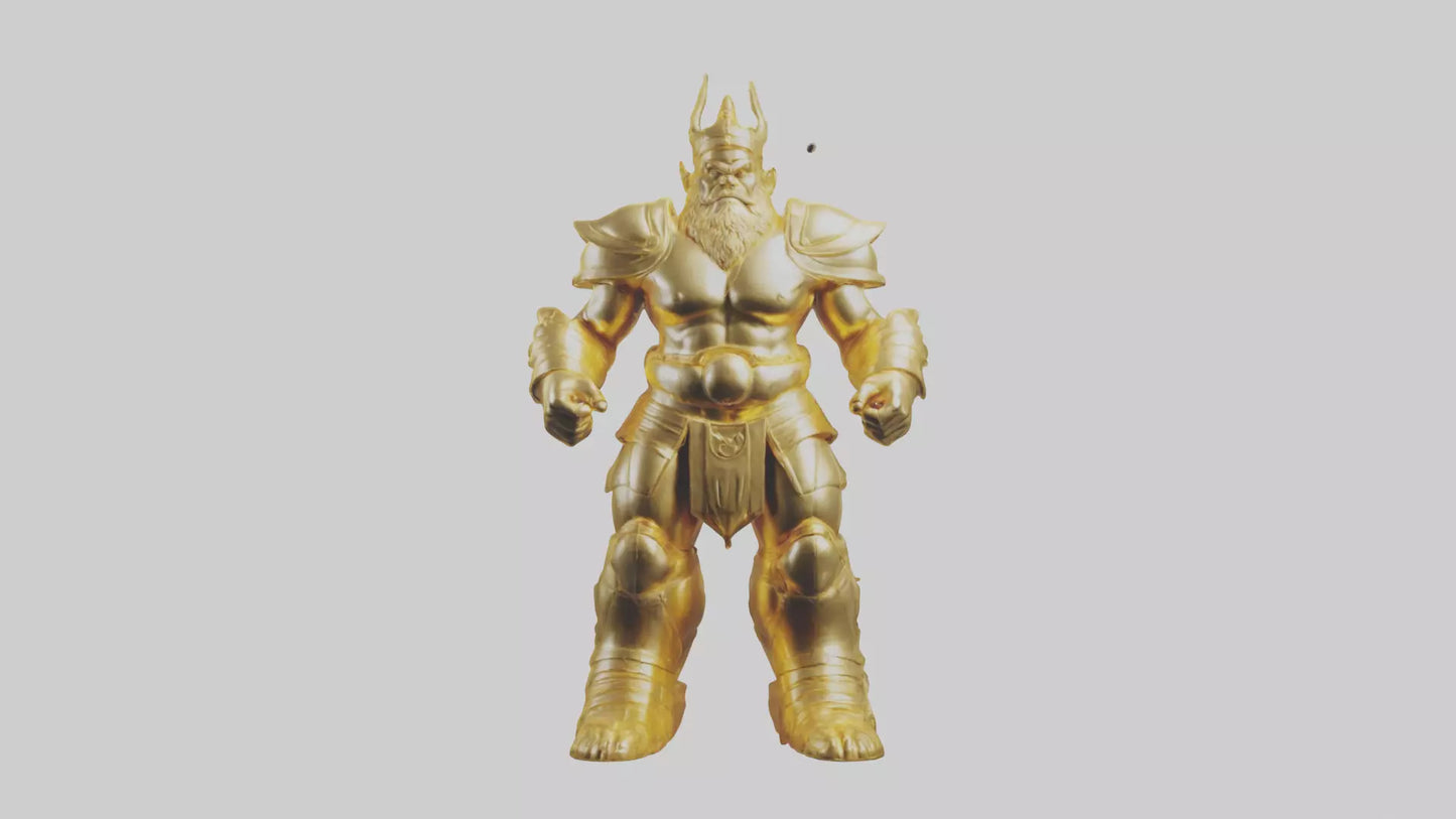 Gold Giant model VR / AR / low-poly