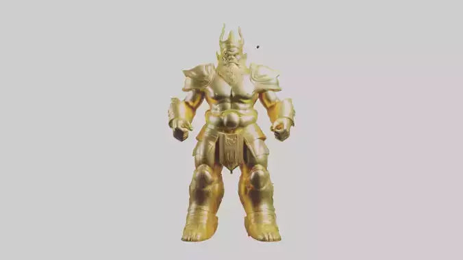 Gold Giant model VR / AR / low-poly