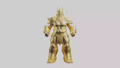 Gold Giant model VR / AR / low-poly