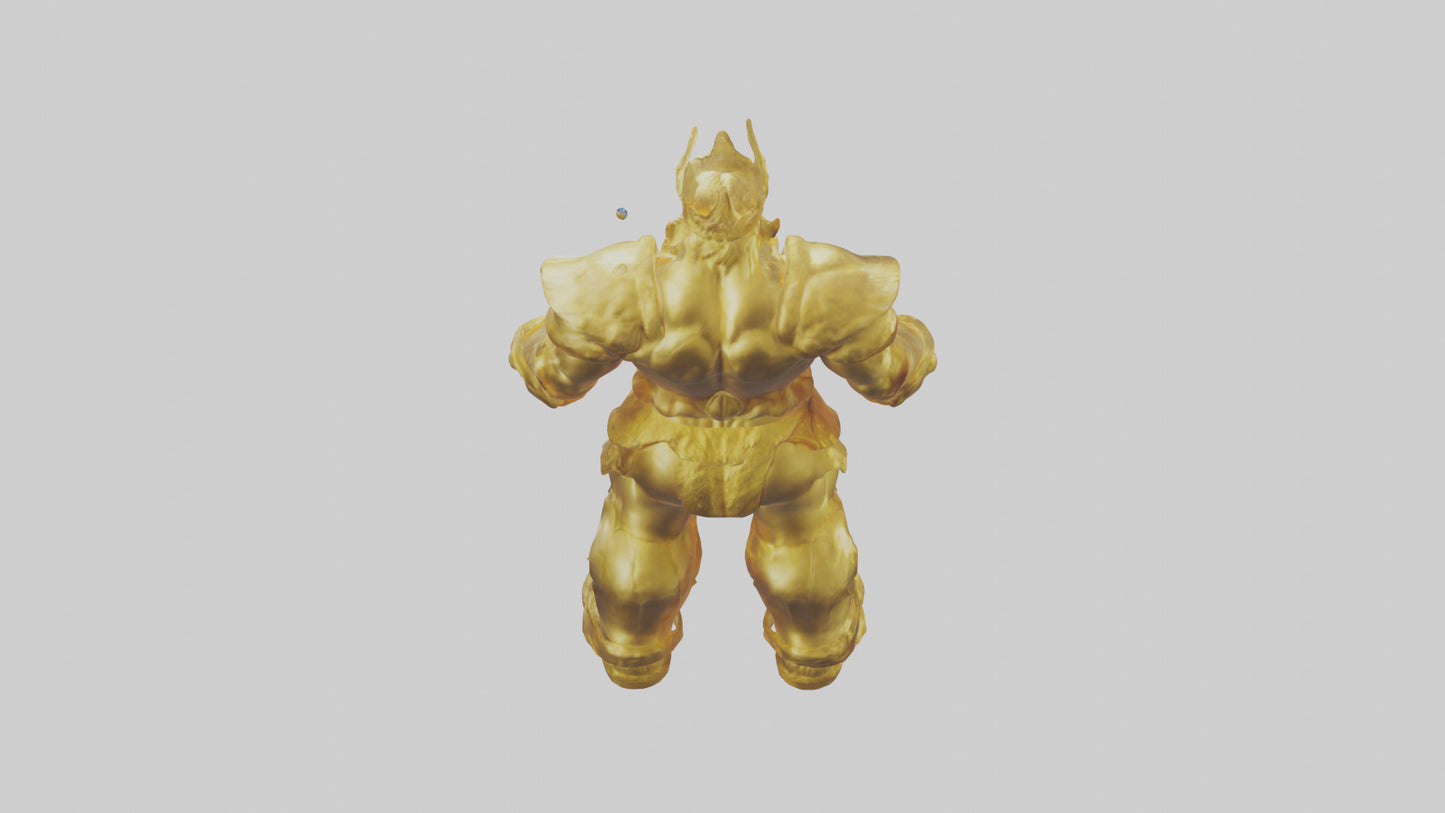 Gold Giant model VR / AR / low-poly