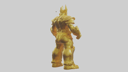 Gold Giant model VR / AR / low-poly