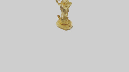 3D model Gold leaf statue model VR / AR / low-poly