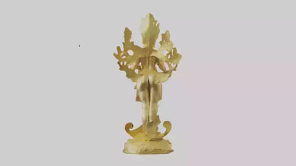 3D model Gold leaf statue model VR / AR / low-poly