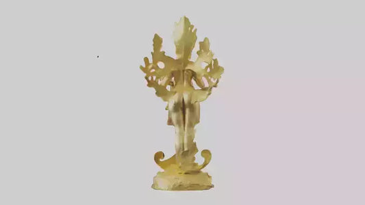 3D model Gold leaf statue model VR / AR / low-poly