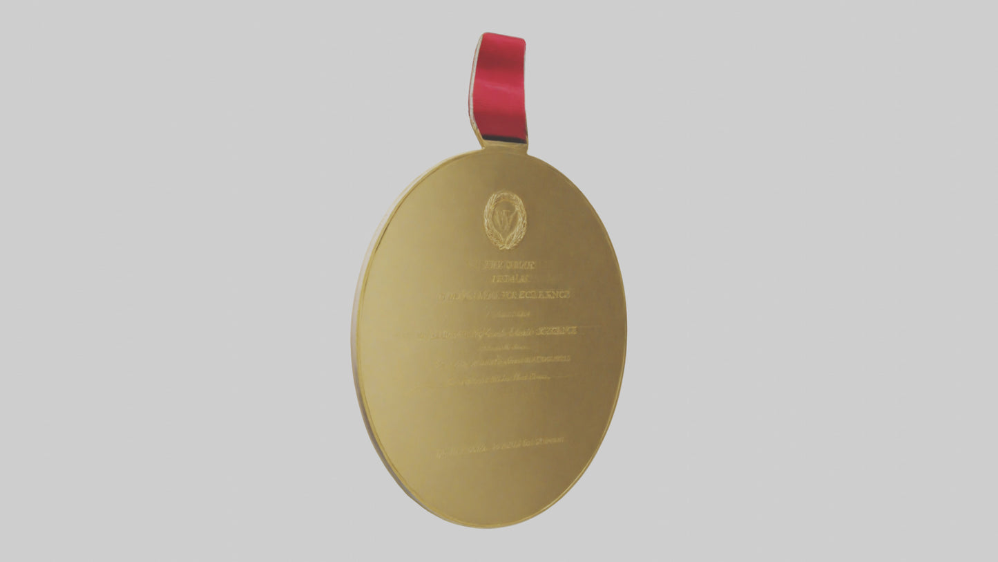 3D model Gold Medal for Excellence model VR / AR / low-poly