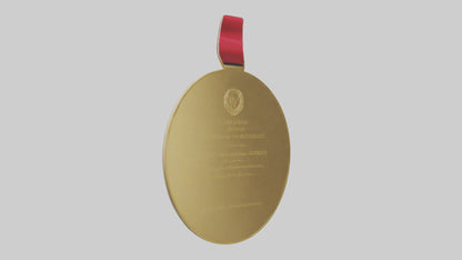 3D model Gold Medal for Excellence model VR / AR / low-poly