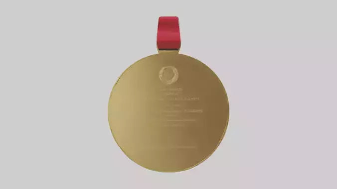 3D model Gold Medal for Excellence model VR / AR / low-poly