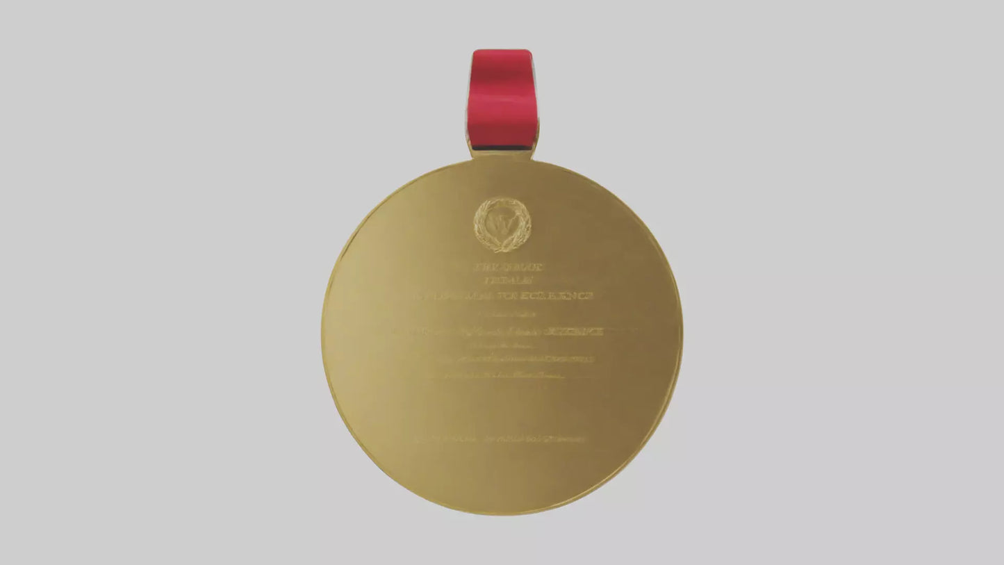 3D model Gold Medal for Excellence model VR / AR / low-poly
