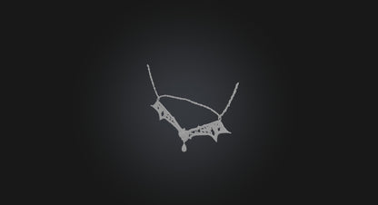 3D model gold necklace  VR / AR / low-poly
