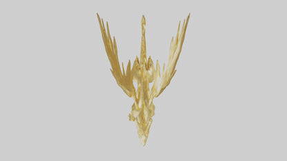 3D model Gold sculpture model VR / AR / low-poly