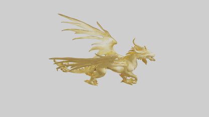3D model Gold sculpture model VR / AR / low-poly
