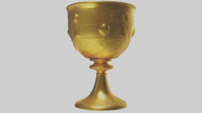 3D model Golden Chalice model VR / AR / low-poly