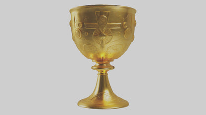3D model Golden Chalice model VR / AR / low-poly
