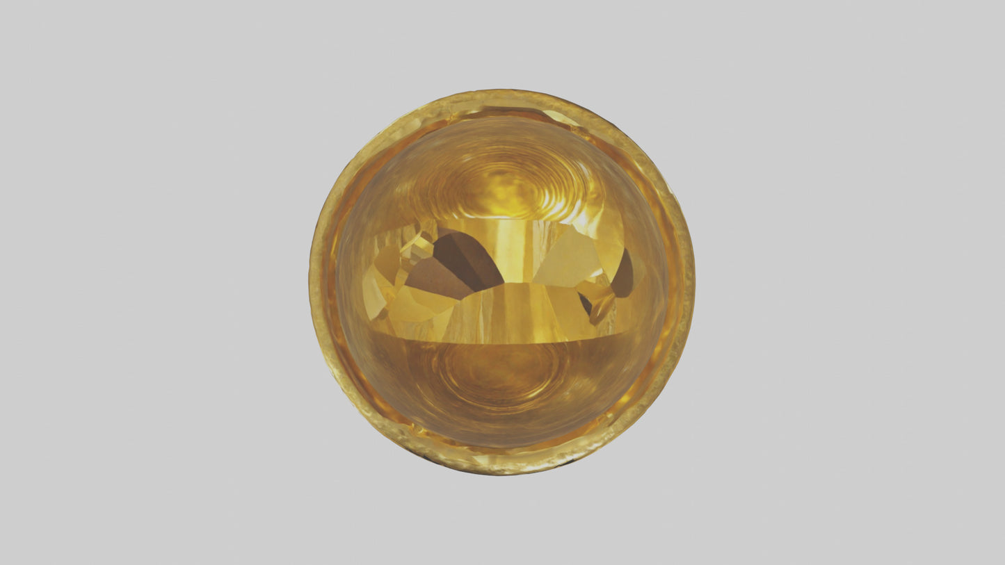 3D model Golden Chalice model VR / AR / low-poly