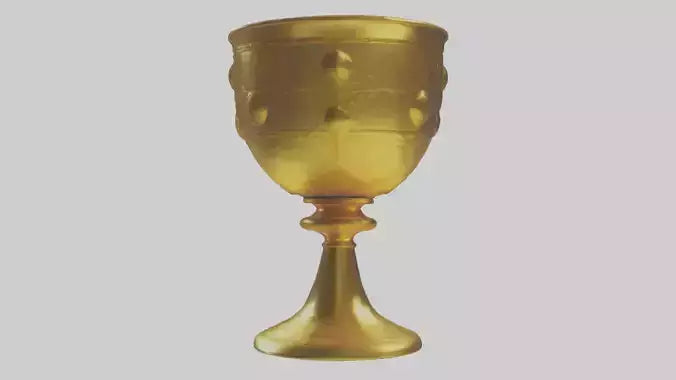 3D model Golden Chalice model VR / AR / low-poly