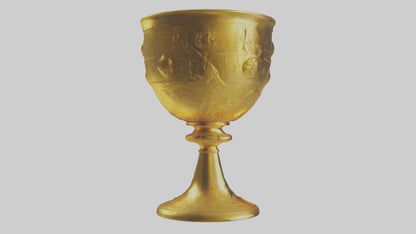 3D model Golden Chalice model VR / AR / low-poly