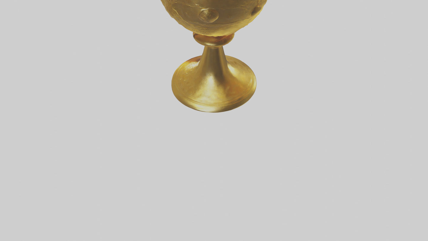 3D model Golden Chalice model VR / AR / low-poly