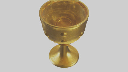 3D model Golden Chalice model VR / AR / low-poly