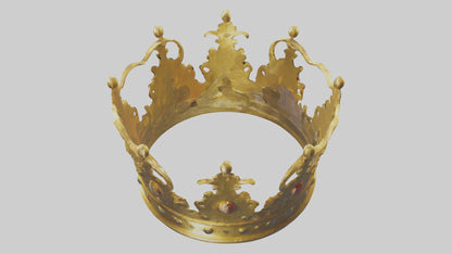 3D model Golden Crown model VR / AR / low-poly