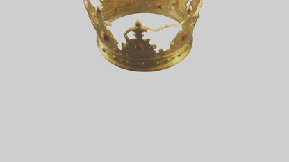 3D model Golden Crown model VR / AR / low-poly
