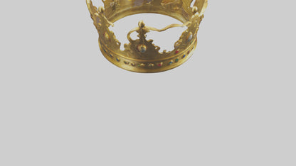 3D model Golden Crown model VR / AR / low-poly