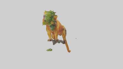 3D model Golden Lion Tamarin holding branch model VR / AR / low-poly