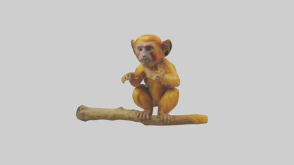 3D model Golden Lion Tamarin playing model VR / AR / low-poly