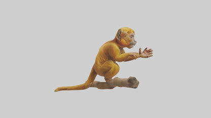 3D model Golden Lion Tamarin playing model VR / AR / low-poly