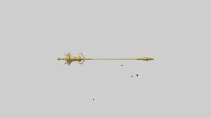 3D model Golden Mace model VR / AR / low-poly
