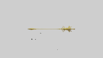3D model Golden Mace model VR / AR / low-poly