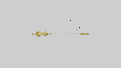 3D model Golden Mace model VR / AR / low-poly