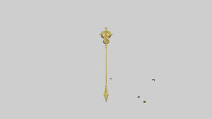 3D model Golden Mace model VR / AR / low-poly