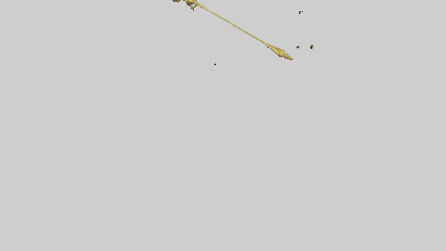 3D model Golden Mace model VR / AR / low-poly